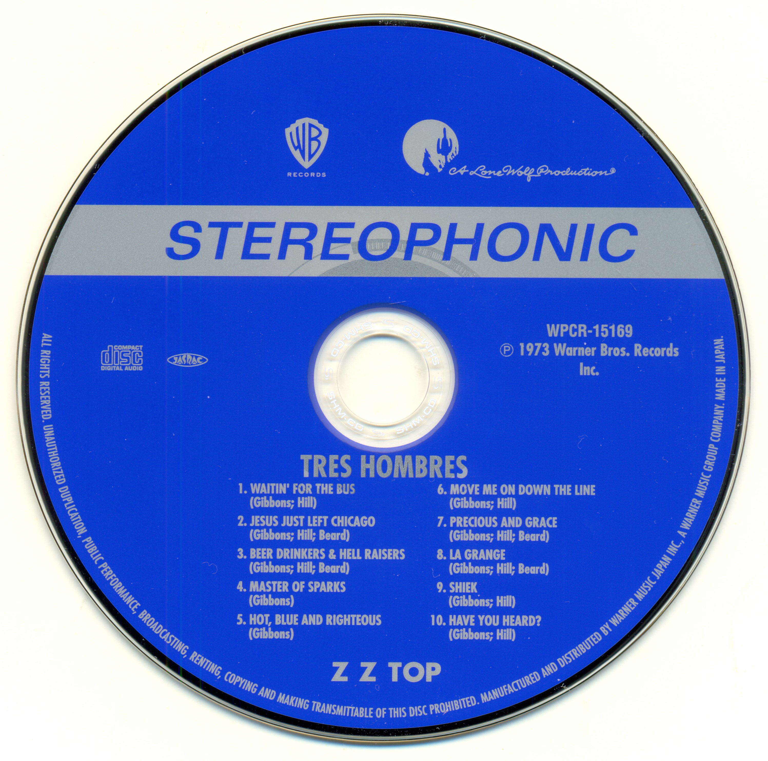 ZZ Top  Tres Hombres : CD  jpn shm